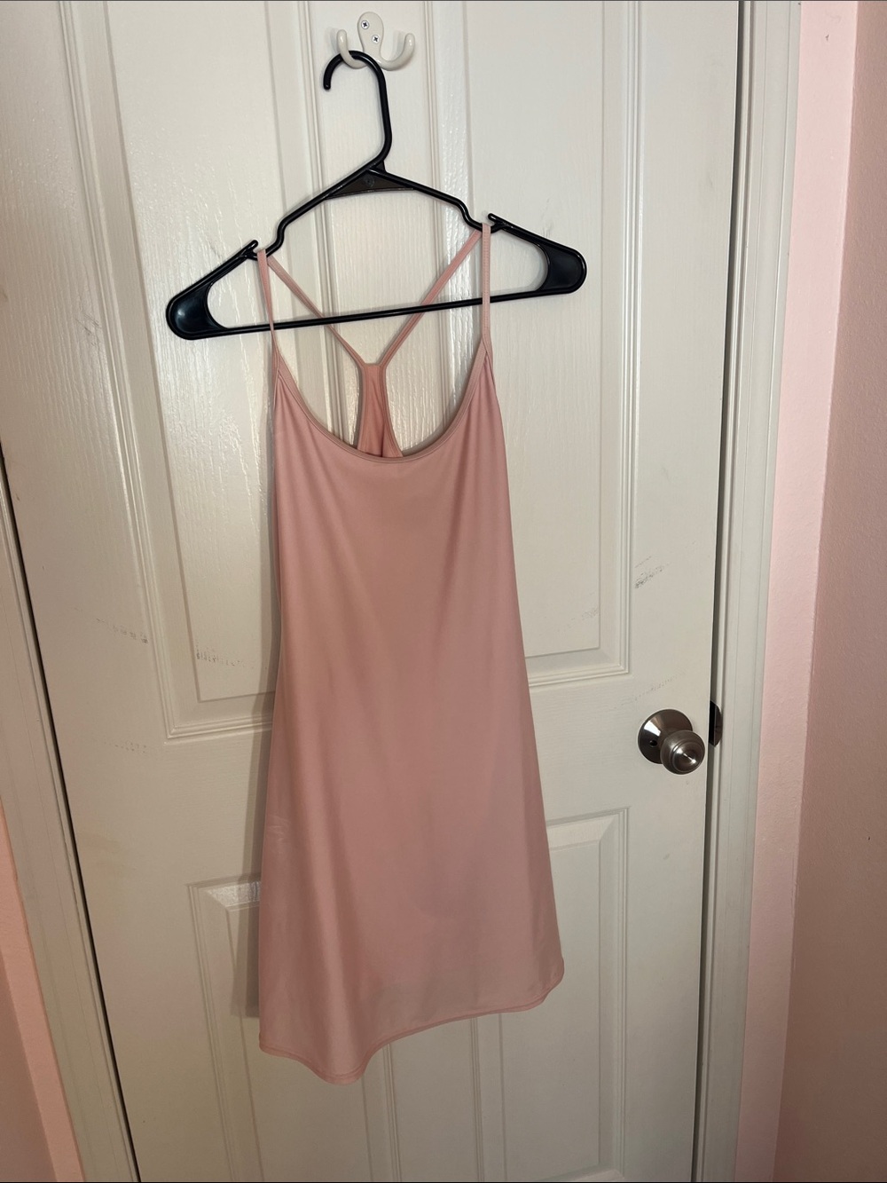 Light Pink Spaghetti Strap Work Out Dress